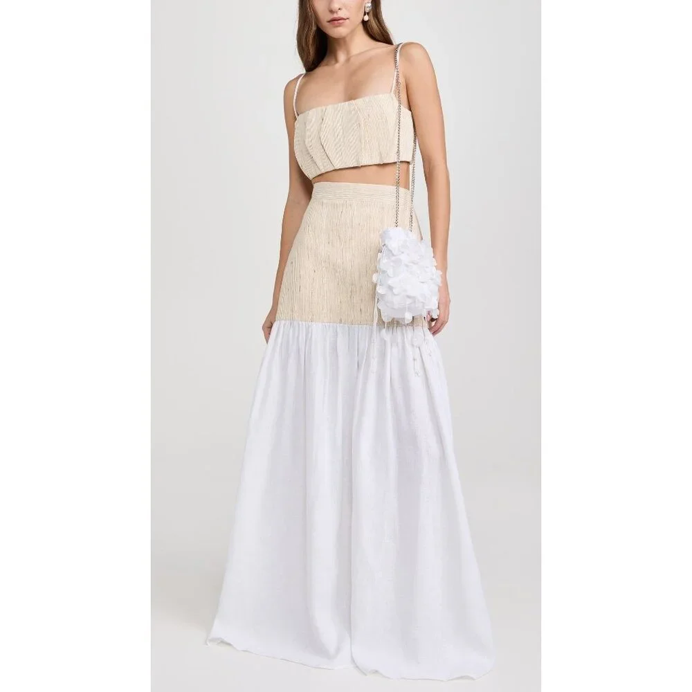 PatBO x REVOLVE x Nannacay Alyssa Bag in White New Womens Clutch Evening